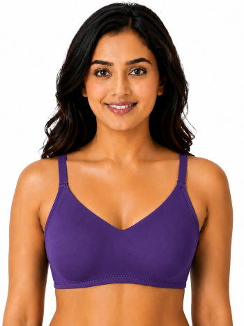 Intihug Enchant Purple Bra | Super Soft Cotton Fit