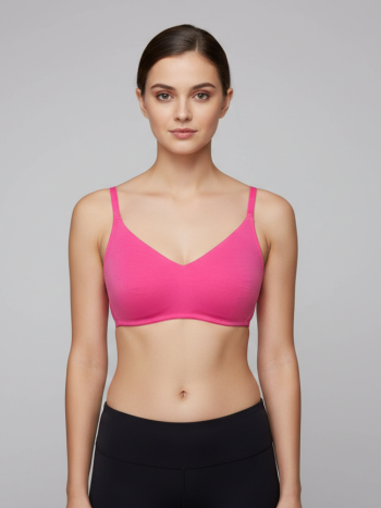 Intihug Enchant Rani Pink Bra | Vibrant Classic Fit