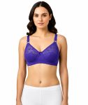 Intihug Glossy Purple Bra | Elegant Shine & Push-Up