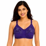 Intihug Grandiur Purple Bra | Regal Lace & Soft Cotton