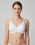 Intihug Maximal White Bra | High Neck Premium Cotton