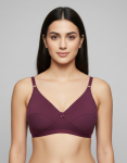 Intihug Maximal Purple Bra | Full Coverage Cotton Fit