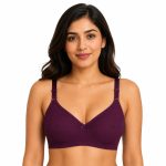 Intihug Maximal Purple Bra | Full Coverage Cotton Fit