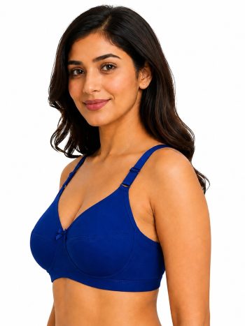 Intihug Maximal Royal Blue Bra | High Neck Heavy Support