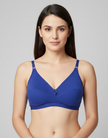 Intihug Maximal Royal Blue Bra | High Neck Heavy Support
