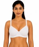 Intihug Chick Lit White Bra | Premium Cotton Spandex Fit | Non-Padded