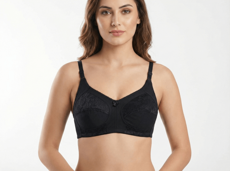 Intihug Grandiur Black Bra | Quintessential Lace Design
