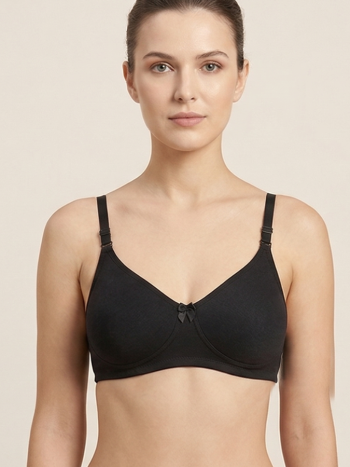 Intihug EXOTICA - BLACK Bra | Dazzle Tone Interlock Comfort