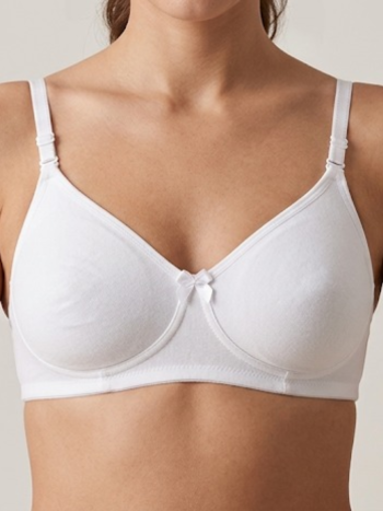 Intihug Exotica White Bra | Dazzle Tone Interlock Comfort