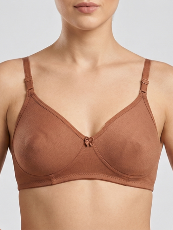 Intihug EXOTICA - BROWN Bra | Dazzle Tone Interlock Comfort