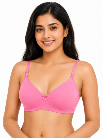 Intihug Grace Fuchsia Non Paded Bra | Moulded bra