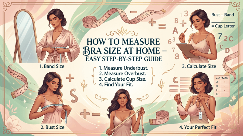 How to Measure Bra Size at Home – Easy Step-by-Step Guide